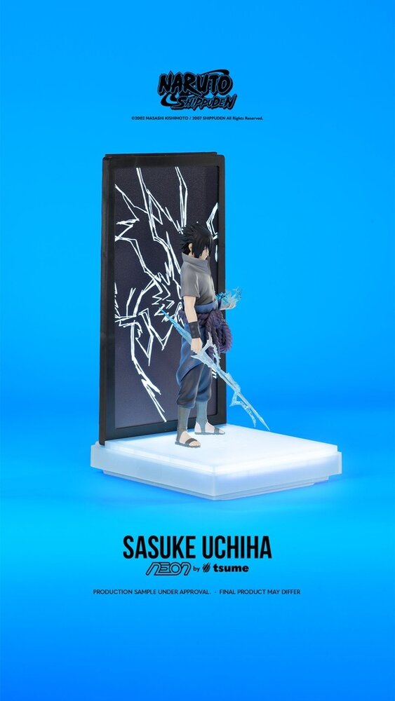 Tsume Art Naruto Shippuden LED Neon Statue Sasuke Uchiha 25 cm