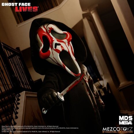 Mezco Toyz Scream MDS Roto Plush Doll Bloody Ghost Face 38 cm Mezco Toyz Scream MDS Roto Plush Doll Bloody Ghost Face 38 cm