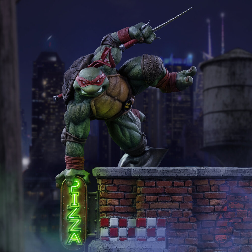 Iron Studios Teenage Mutant Ninja Turtles Art Scale Statue 1/10 Raphael Unleashed 24 cm