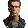 Pure Arts Terminator 2: Judgement Day Bust 1/1 T-800 Model 101 Battle Damaged Art Mask 47 cm