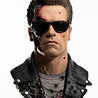 Pure Arts Terminator 2: Judgement Day Bust 1/1 T-800 Model 101 Battle Damaged Art Mask 47 cm