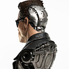 Pure Arts Terminator 2: Judgement Day Bust 1/1 T-800 Model 101 Battle Damaged Art Mask 47 cm