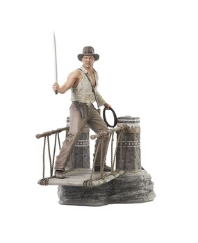 Diamond Select Toys Indiana Jones and the Temple of Doom Deluxe Gallery PVC Statue Rope Bridge 28 cm
