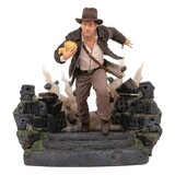 Diamond Select Toys Indiana Jones Raiders of the Lost Ark Deluxe Gallery PVC Statue Escape with Idol 25 cm