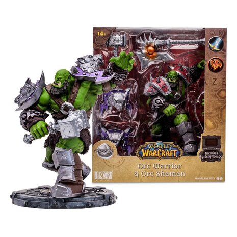 McFarlane Toys World of Warcraft Action Figure Orc: Shaman / Warrior 15 cm