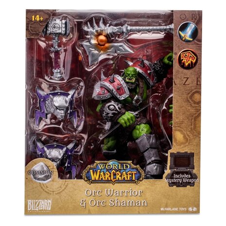McFarlane Toys World of Warcraft Action Figure Orc: Shaman / Warrior 15 cm