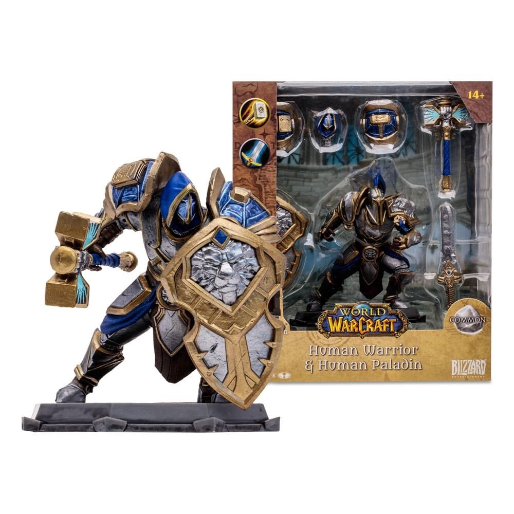 McFarlane Toys World of Warcraft Action Figure Human: Paladin / Warrior 15 cm