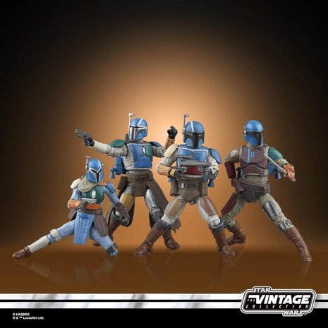 Hasbro Star Wars The Mandalorian Vintage Collection Action Figure 4-Pack Mandalorian Shriek-Hawk 10 cm