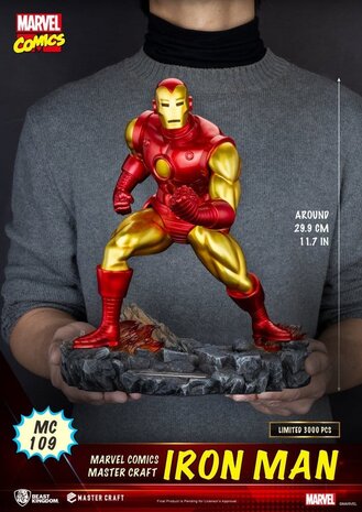Beast Kingdom Marvel Comics Master Craft Statue Iron Man 29 cm