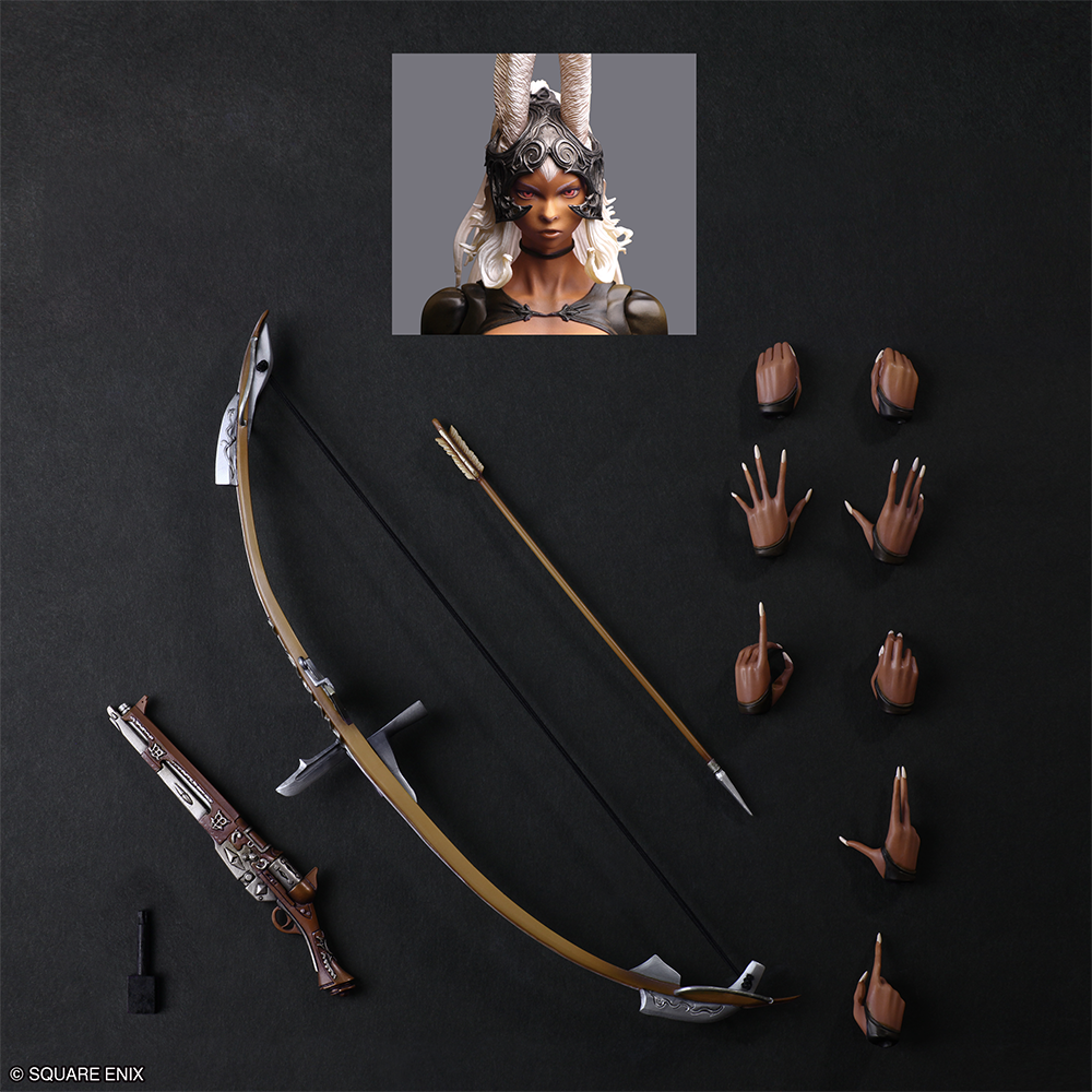 Square Enix Final Fantasy XII Play Arts Shin Action Figure Fran 7 cm