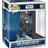Funko Star Wars: The Mandalorian and Grogu POP! Rides Deluxe Vinyl Bobblehead Figure The Mandalorian with Grogu in Imperial Remnant AT-RT #837
