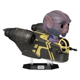 Funko Star Wars: The Mandalorian and Grogu POP! Rides Deluxe Vinyl Bobblehead Figure Zeb Orrelios in the Razor Crest #838