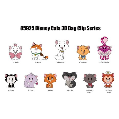 Disney 3D Blind Bag Clip Cats