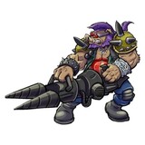 Playmates Teenage Mutant Ninja Turtles x G.I. Joe Crossover Classics Action Figure Rocksteady x Dreadnok Buzzer 12 cm