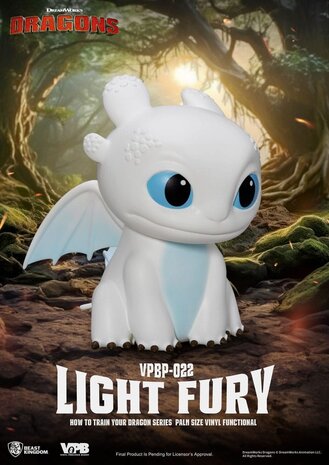 Beast Kingdom How To Train Your Dragon Piggy Vinyl Bank Light Fury 12 cm