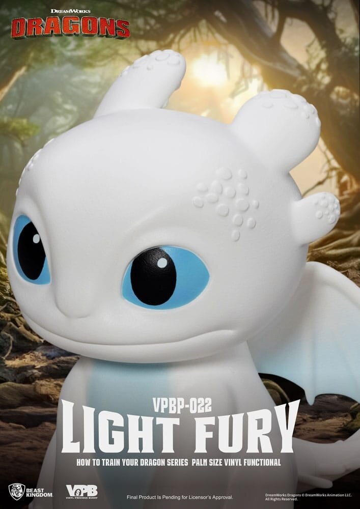 Beast Kingdom How To Train Your Dragon Piggy Vinyl Bank Light Fury 12 cm