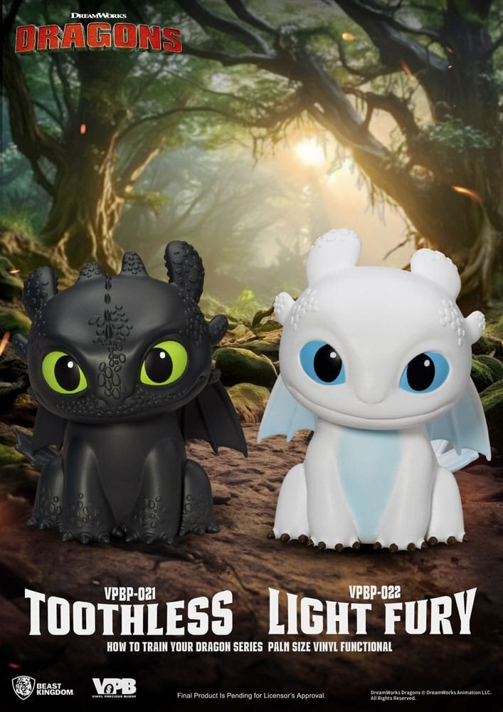 Beast Kingdom How To Train Your Dragon Piggy Vinyl Bank Light Fury 12 cm