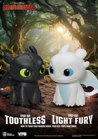 Beast Kingdom How To Train Your Dragon Piggy Vinyl Bank Light Fury 12 cm