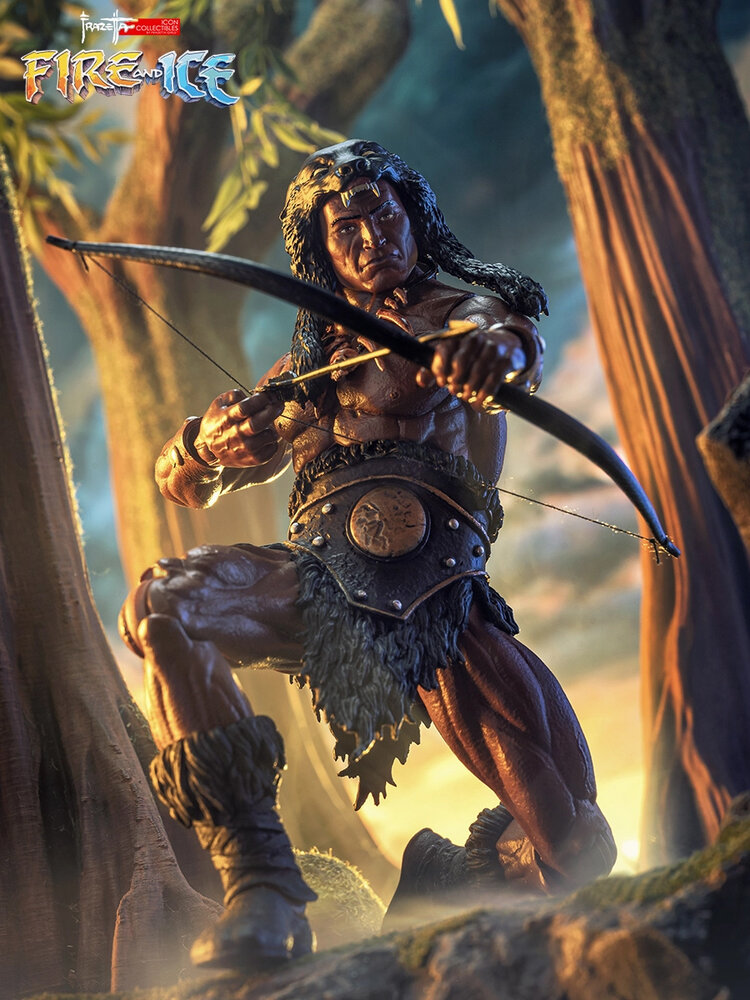 ICON Collectibles Fire and Ice Frazetta Action Figure 1/12 Darkwolf (Version 2) 17 cm