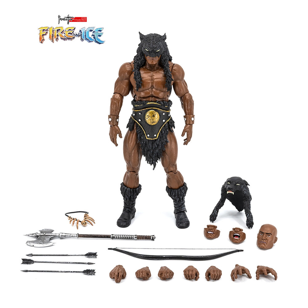 ICON Collectibles Fire and Ice Frazetta Action Figure 1/12 Darkwolf (Version 2) 17 cm