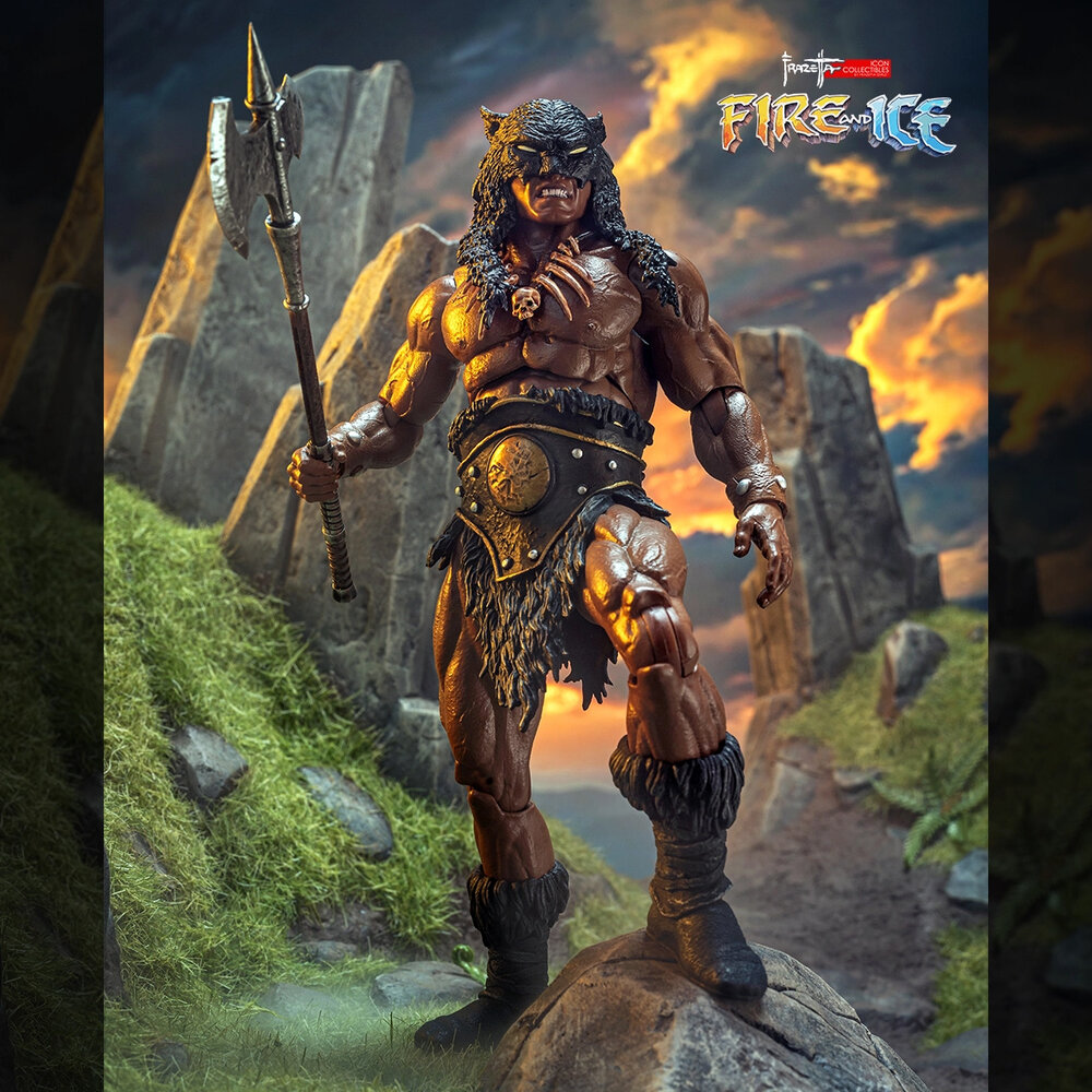 ICON Collectibles Fire and Ice Frazetta Action Figure 1/12 Darkwolf (Version 2) 17 cm