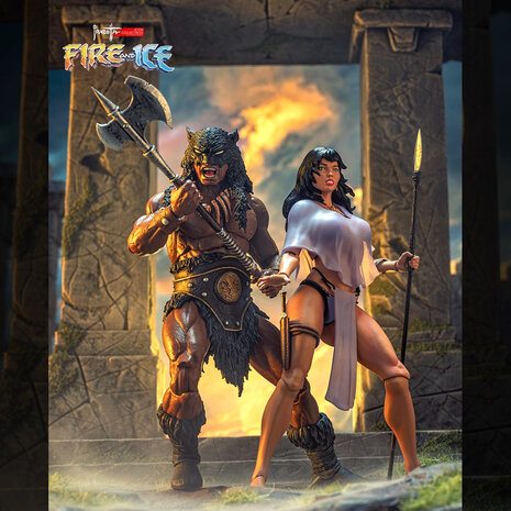 ICON Collectibles Fire and Ice Frazetta Action Figure 1/12 Teegra (Version 2) 17 cm