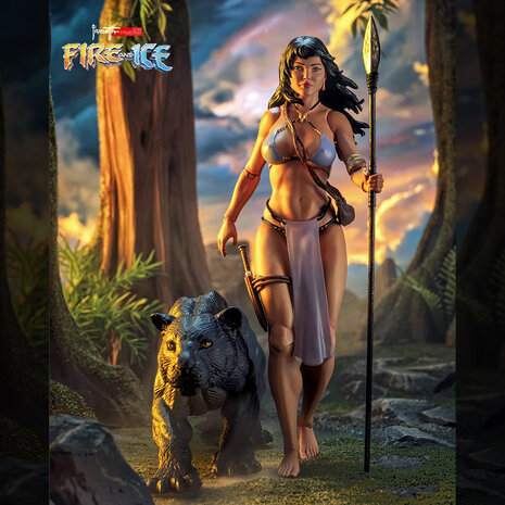 ICON Collectibles Fire and Ice Frazetta Action Figure 1/12 Teegra (Version 2) 17 cm