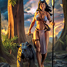 ICON Collectibles Fire and Ice Frazetta Action Figure 1/12 Teegra (Version 2) 17 cm