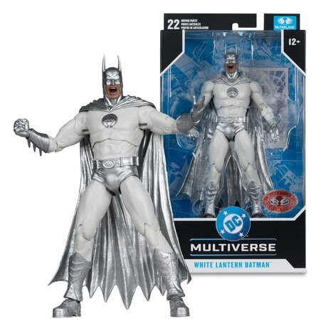 McFarlane Toys DC Multiverse Action Figure White Lantern Batman (Brightest Day) (Red Platinum Edition) 18 cm
