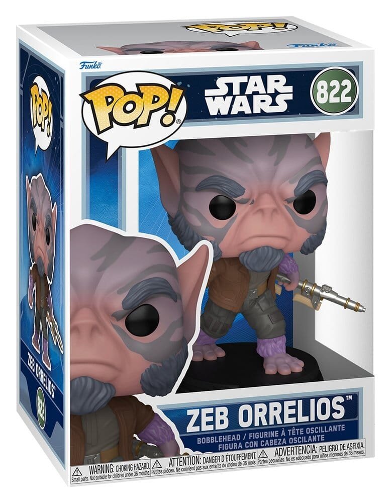 Funko Star Wars: The Mandalorian and Grogu POP! Vinyl Bobblehead Figure Zeb Orrelios #822