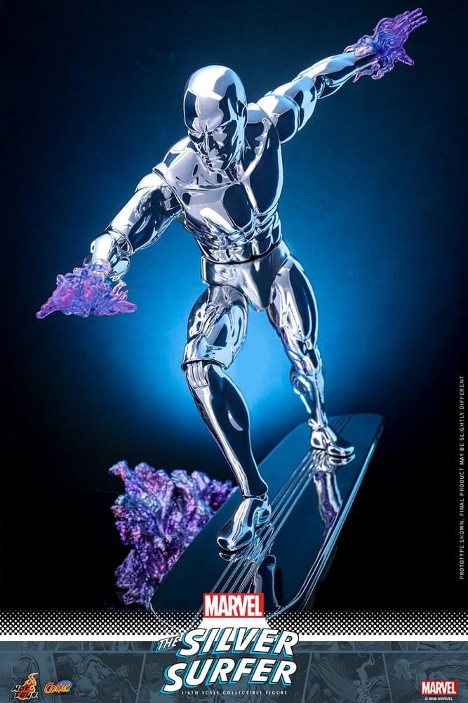 Hot Toys Marvel Action Figure 1/6 Silver Surfer 32 cm Hot Toys Marvel Action Figure 1/6 Silver Surfer 32 cm