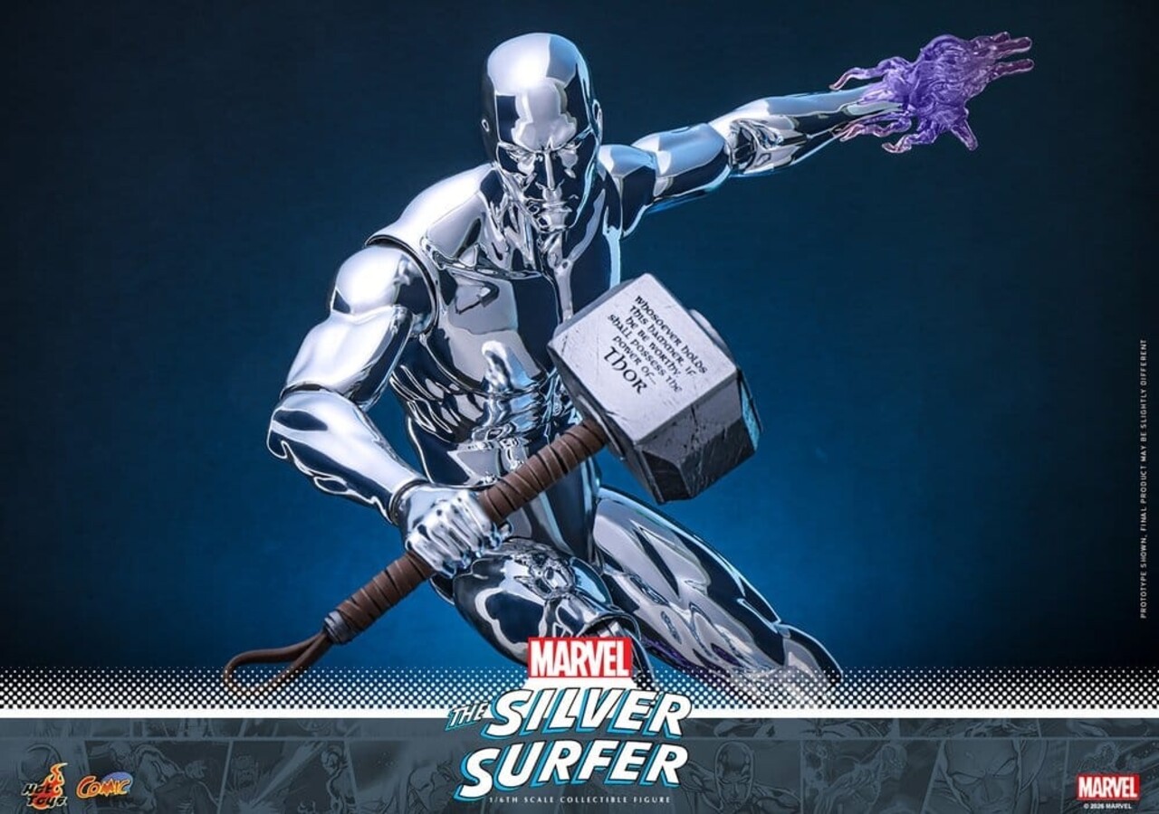 Hot Toys Marvel Action Figure 1/6 Silver Surfer 32 cm Hot Toys Marvel Action Figure 1/6 Silver Surfer 32 cm