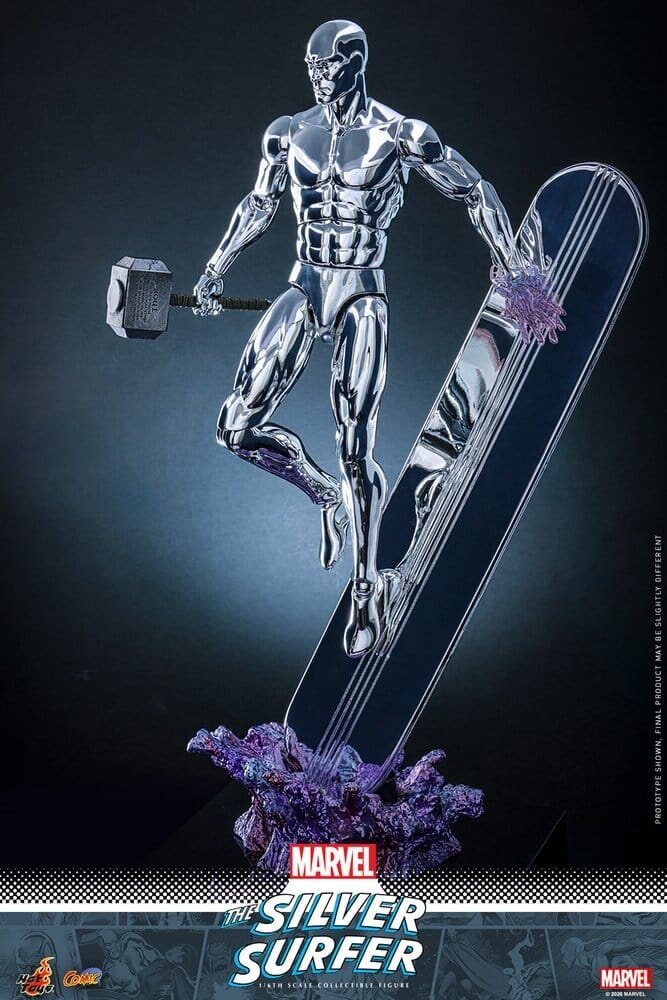 Hot Toys Marvel Action Figure 1/6 Silver Surfer 32 cm Hot Toys Marvel Action Figure 1/6 Silver Surfer 32 cm