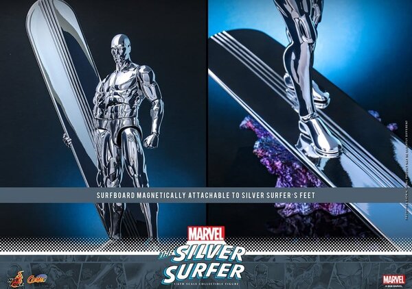 Hot Toys Marvel Action Figure 1/6 Silver Surfer 32 cm Hot Toys Marvel Action Figure 1/6 Silver Surfer 32 cm