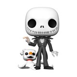 Funko Nightmare before Christmas Super Sized POP! Disney Vinyl Figure Jack w/Zero #809