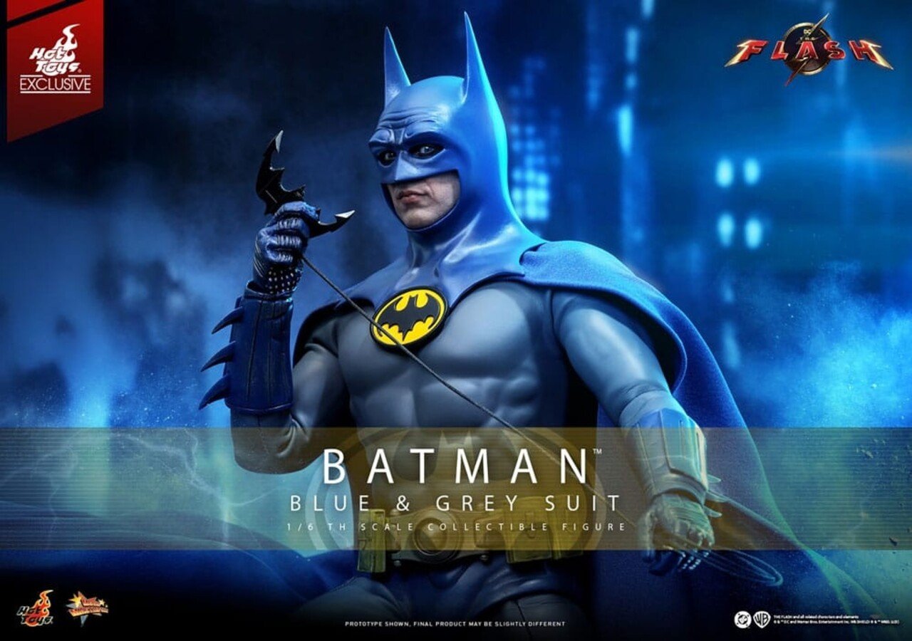 Sideshow Collectibles The Flash Action Figure 1/6 Batman (Blue & Grey Suit) Limited Edition Hot Toys Exclusive 30 cm
