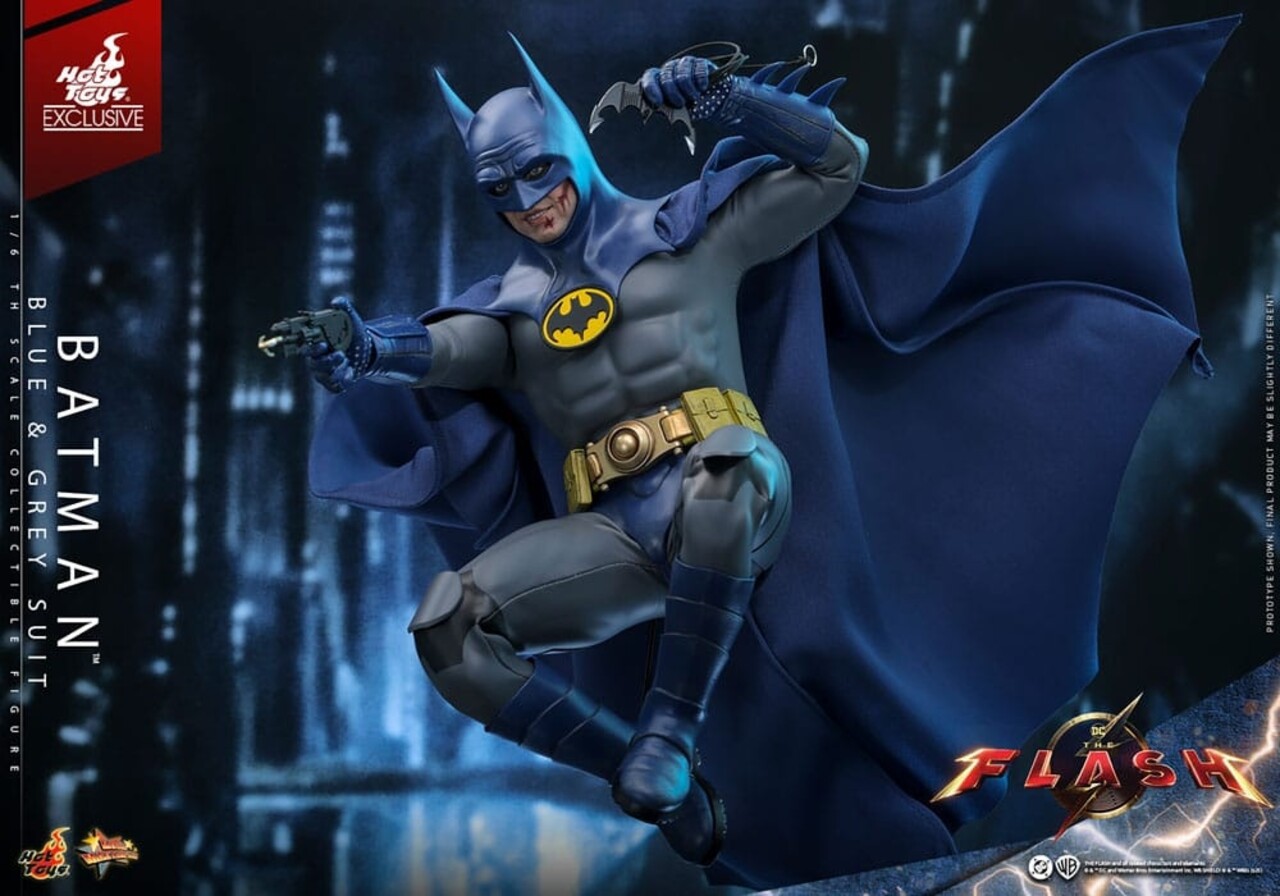 Sideshow Collectibles The Flash Action Figure 1/6 Batman (Blue & Grey Suit) Limited Edition Hot Toys Exclusive 30 cm