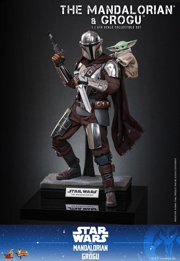 Hot Toys Star Wars: The Mandalorian & Grogu Action Figure 1/6 The Mandalorian and Grogu 31 cm