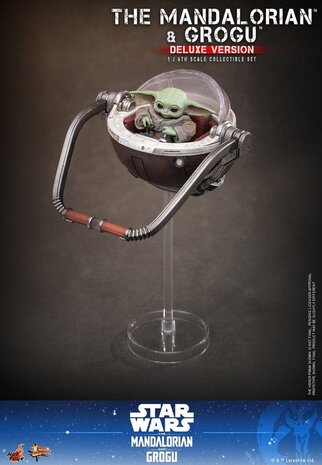 Hot Toys Star Wars: The Mandalorian & Grogu Action Figure 1/6 The Mandalorian and Grogu (Deluxe Version) 31 cm