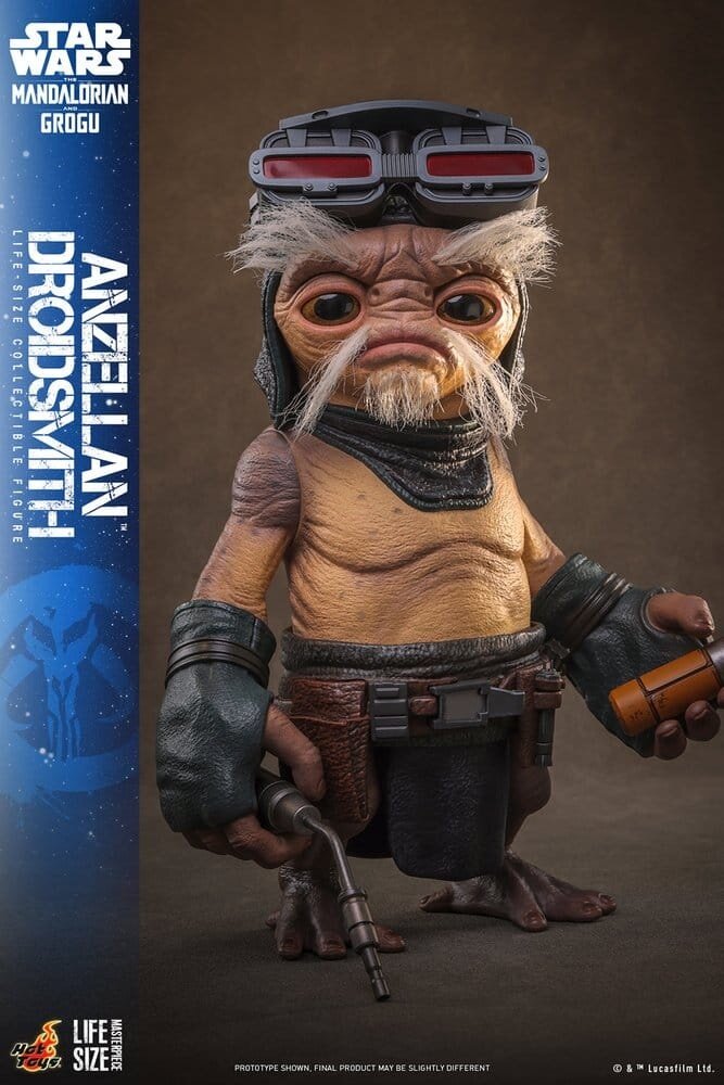 Hot Toys Star Wars: The Mandalorian & Grogu Life-Size Figure Anzellan Droidsmith 27 cm