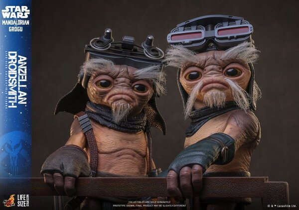 Hot Toys Star Wars: The Mandalorian & Grogu Life-Size Figure Anzellan Droidsmith 27 cm