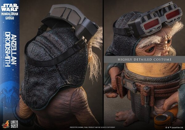 Hot Toys Star Wars: The Mandalorian & Grogu Life-Size Figure Anzellan Droidsmith 27 cm