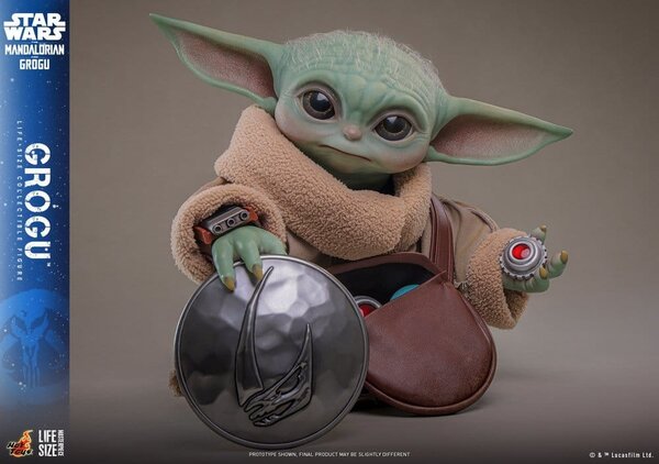 Hot Toys Star Wars: The Mandalorian & Grogu Life-Size Figure Grogu 38 cm