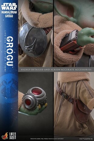 Hot Toys Star Wars: The Mandalorian & Grogu Life-Size Figure Grogu 38 cm