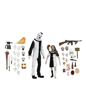 Neca Terrifier 2 Ultimate Action Figure Arth The Clown & Little Pale Girl 18 cm