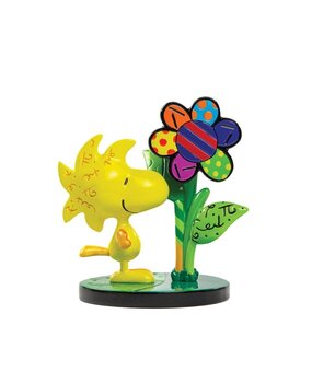 Britto Peanuts Woodstock with Flower 9 cm