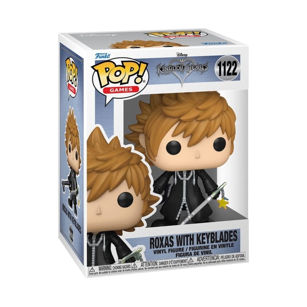 Funko Kingdom Hearts POP! Games Vinyl Figure Roxas w/Keyblades #1122 Funko Kingdom Hearts POP! Games Vinyl Figure Roxas w/Keyblades #1122