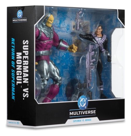 McFarlane Toys DC Multiverse Megafig Action Figure 2-Pack Mongul vs Superman (Return of Superman) 25 cm