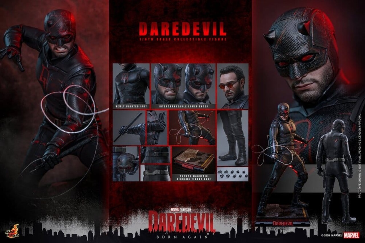 Hot Toys Marvel Daredevil: Born Again Action Figure 1/6 Daredevil 30 cm