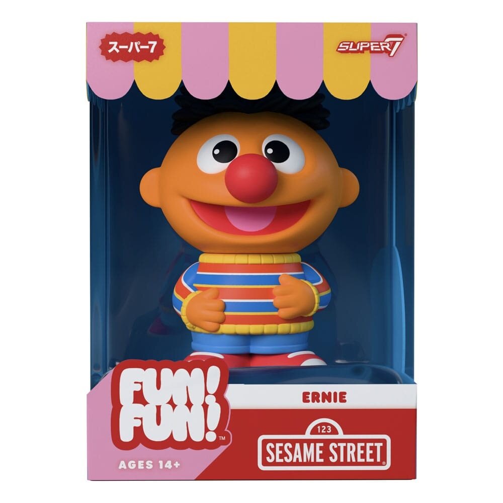 Super7 Sesame Street FUN! FUN! Vinyl Action Figure Wave 02 Ernie 13 cm
